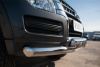 Фото Защита переднего бампера d76 (дуга) d76х2 (дуга)+клыки MITSUBISHI Pajero 4 2014-