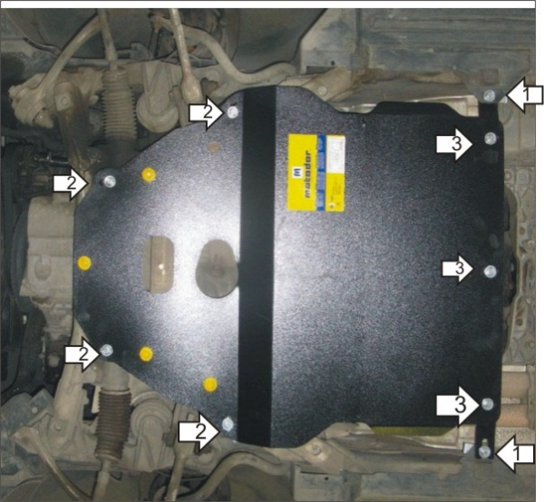 Фото Защита Motodor для картера и КПП BMW 5 (E39) (1995-2003)