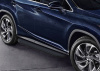 Фото Пороги алюминиевые Rival "Premium-Black" для Lexus RX 2015-