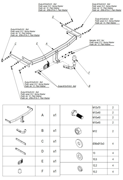 фото Фаркоп Imiola для Volkswagen Touran (2003-по наст.)