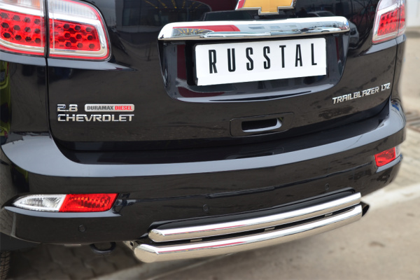 Фото Защита заднего бампера d63 (дуга) d42 (дуга) CHEVROLET Trailblazer 2012-