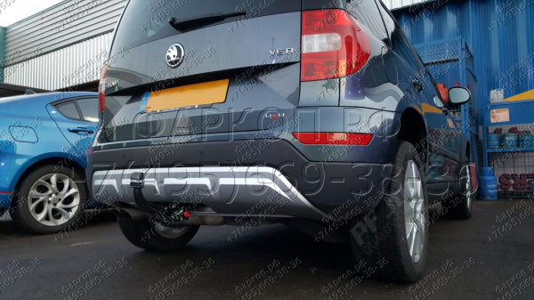 фото Фаркоп Westfalia для Skoda Yeti 2009-, быстросъемный, подрезка бампера, нагрузка 2100 кг