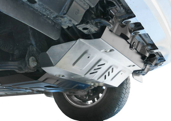 Фото Защита радиатора и картера Rival (часть 1) для Toyota Hilux 4WD 2015-н.в., алюминий 4 мм, без крепежа, 3.9501.1