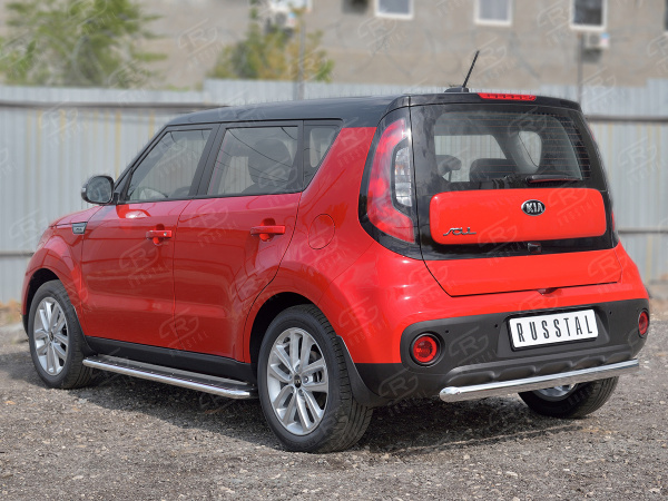 Фото Защита заднего бампера d63 дуга KIA SOUL 2017-