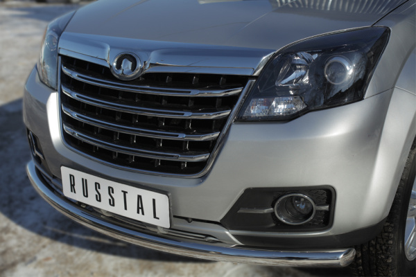 Фото Защита переднего бампера d63 (дуга) GREAT WALL Hover H3 2014-