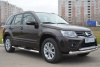 Пороги труба d76 с накладками (вариант 3) SUZUKI Grand Vitara 5 дв. 2012-2016