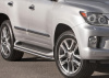Фото Защита штатного порога d42 Lexus LX 2014-2015