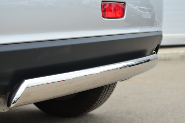 Фото Защита заднего бампера d75х42 овал MITSUBISHI ASX 2012-2016