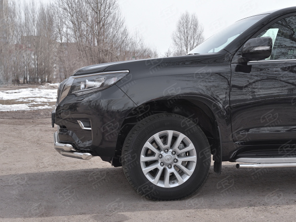 Фото Защита переднего бампера d63 секции-d63 секции+декор TOYOTA LC PRADO 150 2017-