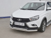 Фото Защита переднего бампера d63 секции-d42 дуга LADA VESTA SW CROSS 2017-