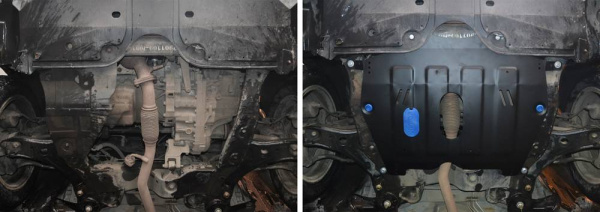 Фото Защита картера и КПП Автоброня для Changan Raeton; V - 1,8; 2013-2016