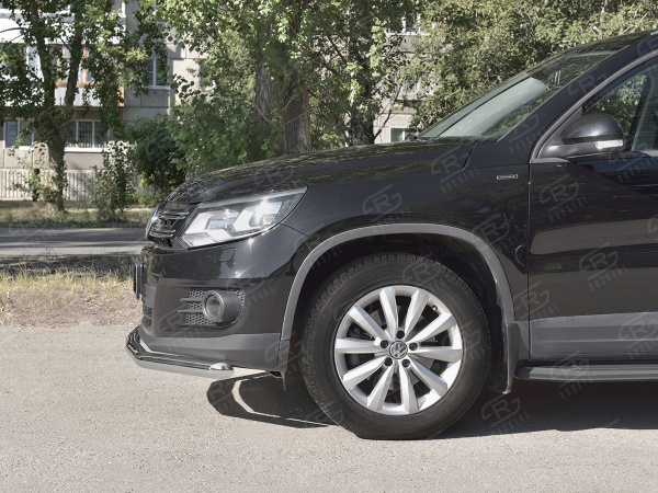 Фото Защита переднего бампера d63 секции VOLKSWAGEN Tiguan Sport & Style 2011-2016