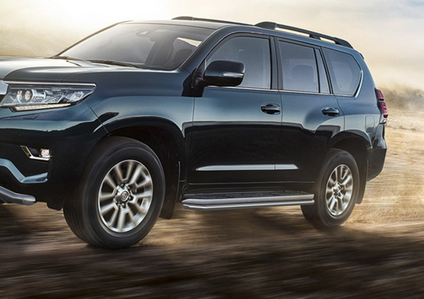 Фото Защита штатного порога d42 Toyota Land Cruiser 150 Prado  2009-2013-2017-