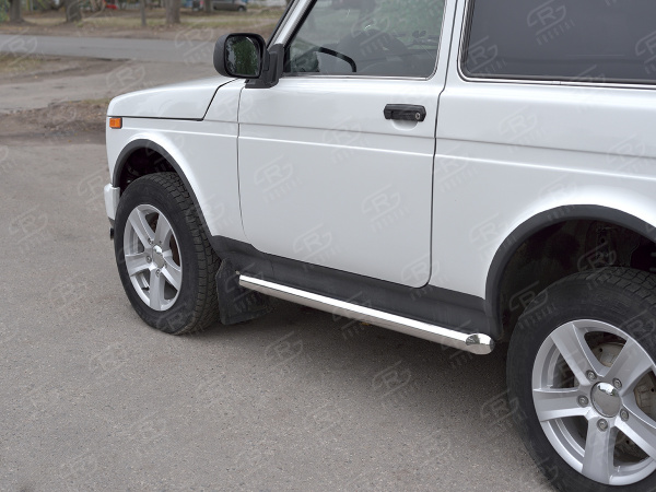 Фото Пороги труба d63 (вариант 1) 3дв. LADA 4x4 URBAN 2014-