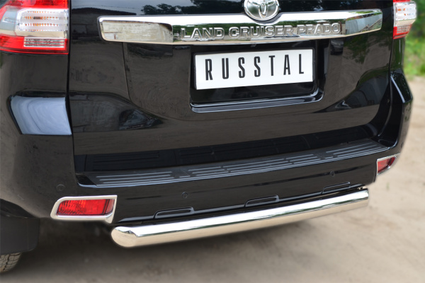 Фото Защита заднего бампера d76 (дуга) TOYOTA LC Prado 150 2014-2017