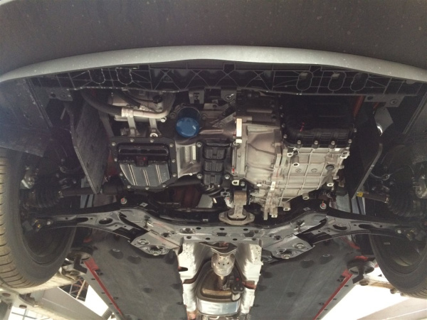 Фото Композитная защита картера двигателя и кпп Kia Soul (Киа Соул) (2014-)