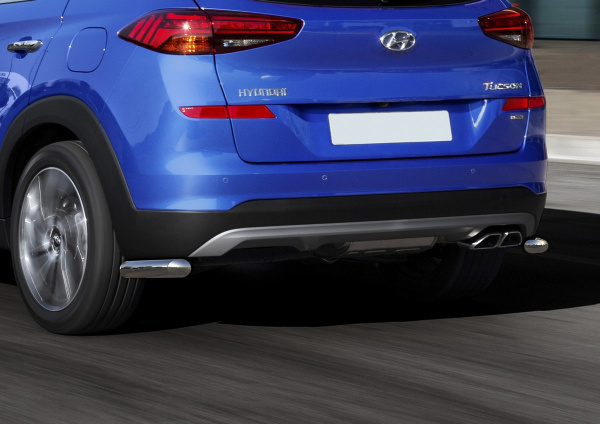 Фото Защита заднего бампера d42 уголки для KIA Sportage 2018-, GT-Line