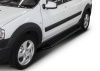 Фото Пороги алюминиевые Rival "Premium-Black" для Lada Largus 2012- / Largus Cross 2014-