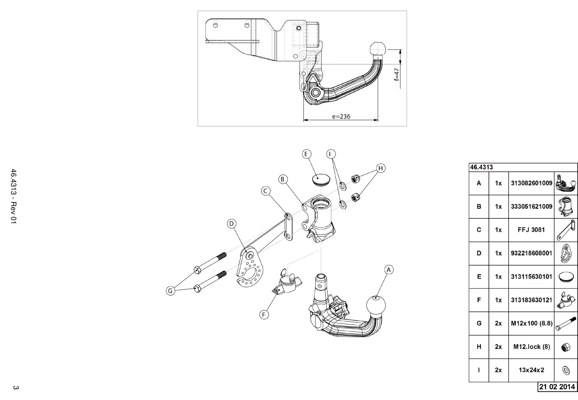 фото Фаркоп Westfalia для Hyundai Grand Santa Fe 02/2014-