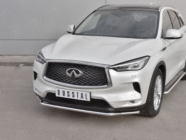 Фото Защита переднего бампера d42 волна INFINITI QX50 2018-