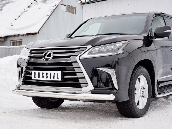 Фото Защита переднего бампера d76 секция LEXUS LX450d-LX570 2015 (кроме F-Sport)