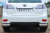 Защита заднего бампера уголки d63 Lexus RX270/350/450 2009-2012