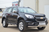 Пороги труба 75х42 овал с проступью CHEVROLET Trailblazer 2012-