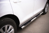 Пороги труба d76 с накладками (вариант 2) MAZDA CX-7 2010-2013