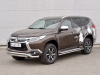 Фото Защита переднего бампера d63 волна-75х42 дуга MITSUBISHI PAJERO SPORT 2016