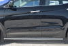 Пороги труба 75х42 овал с проступью HYUNDAI Santa Fe 2012-2015