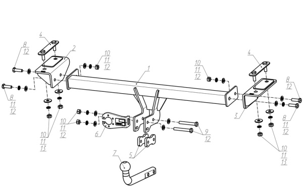 фото Фаркоп BERG для Jetour Dashing (2022-)