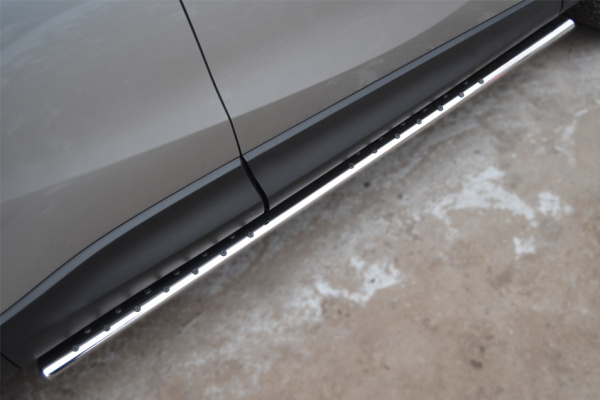 Фото Защита порогов 75х42 с проступью MAZDA CX-5 2011-2016