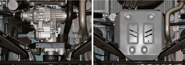 Фото Защита редуктора Rival для Volkswagen Caravelle T5 4WD 2003-2015, алюминий 4 мм, с крепежом, 333.5845.1