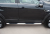Фото Пороги труба d76 с накладками (вариант 2) CHEVROLET Captiva 2011-2013