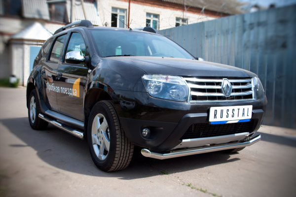 Фото Защита переднего бампера d63L RENAULT Duster 4x4 2011-2014