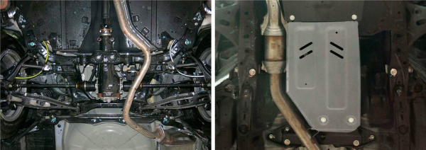 Фото Защита КПП Rival для Subaru Outback 2015-н.в., алюминий 4 мм, с крепежом, 333.5431.1