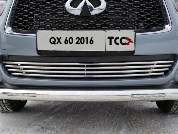 Фото Решетка радиатора 16 мм (без круизконтроля) для Infiniti QX 60 2016-