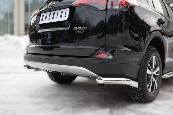 Фото Защита заднего бампера уголки d63(секции) TOYOTA RAV4 2015