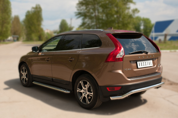 Фото Защита заднего бампера d63(волна) Volvo XC60 2008-2013