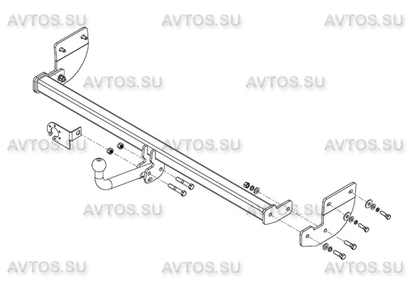 фото Фаркоп Avtos Hyundai Elantra седан (2013-2015)