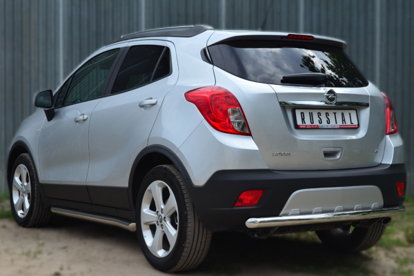 Фото Защита заднего бампера d63 (дуга) OPEL MOKKA 2013-