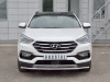 Защита переднего бампера d42 секция HYUNDAI SANTA FE PREMIUM 2015-2017