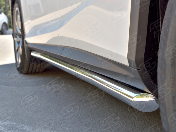 Фото Пороги труба d63 секция (вариант 1) LEXUS RX 350L (not F-Sport) 2018-