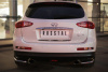 Фото Защита заднего бампера уголки d42 (секции) INFINITI QX 50 2014-2016