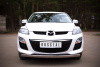 Защита переднего бампера d75х42 овал MAZDA CX-7 2010-2013