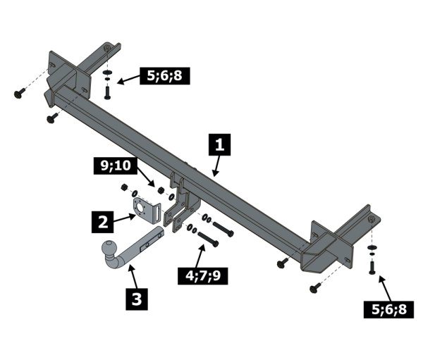 фото Фаркоп BERG для Lada Vesta I «седан» (2015-2022)