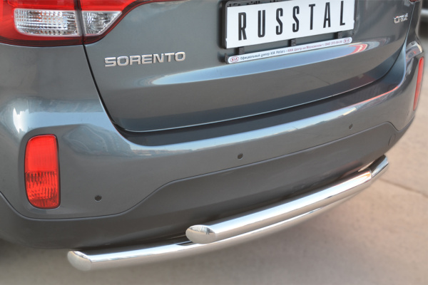 Фото Защита заднего бампера d63 /d63 (дуга) KIA Sorento 2012-