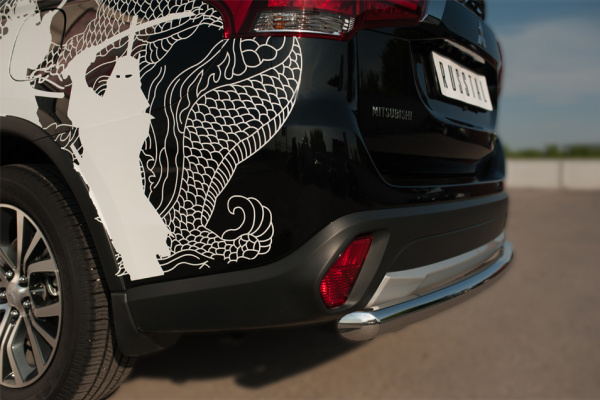Фото Защита заднего бампера d63 (дуга) MITSUBISHI Outlander 2015-2017