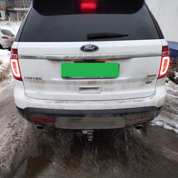 Фаркоп Мотодор с оцинкованным шаром на Ford Explorer V (2010-2019)