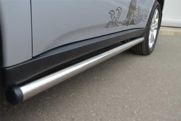 Фото Пороги труба d63 (вариант 2) MITSUBISHI Outlander 2012-2014